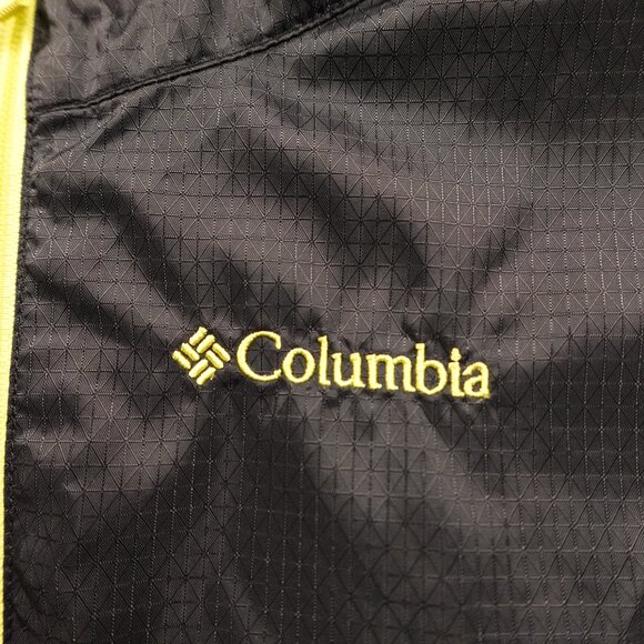Columbia Windy Explorer Jacket Boys’ Large Black Omni-Shield Hooded Windbreaker - Picture 2 of 12